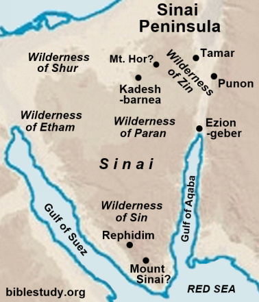 Localização do Monte Sinai